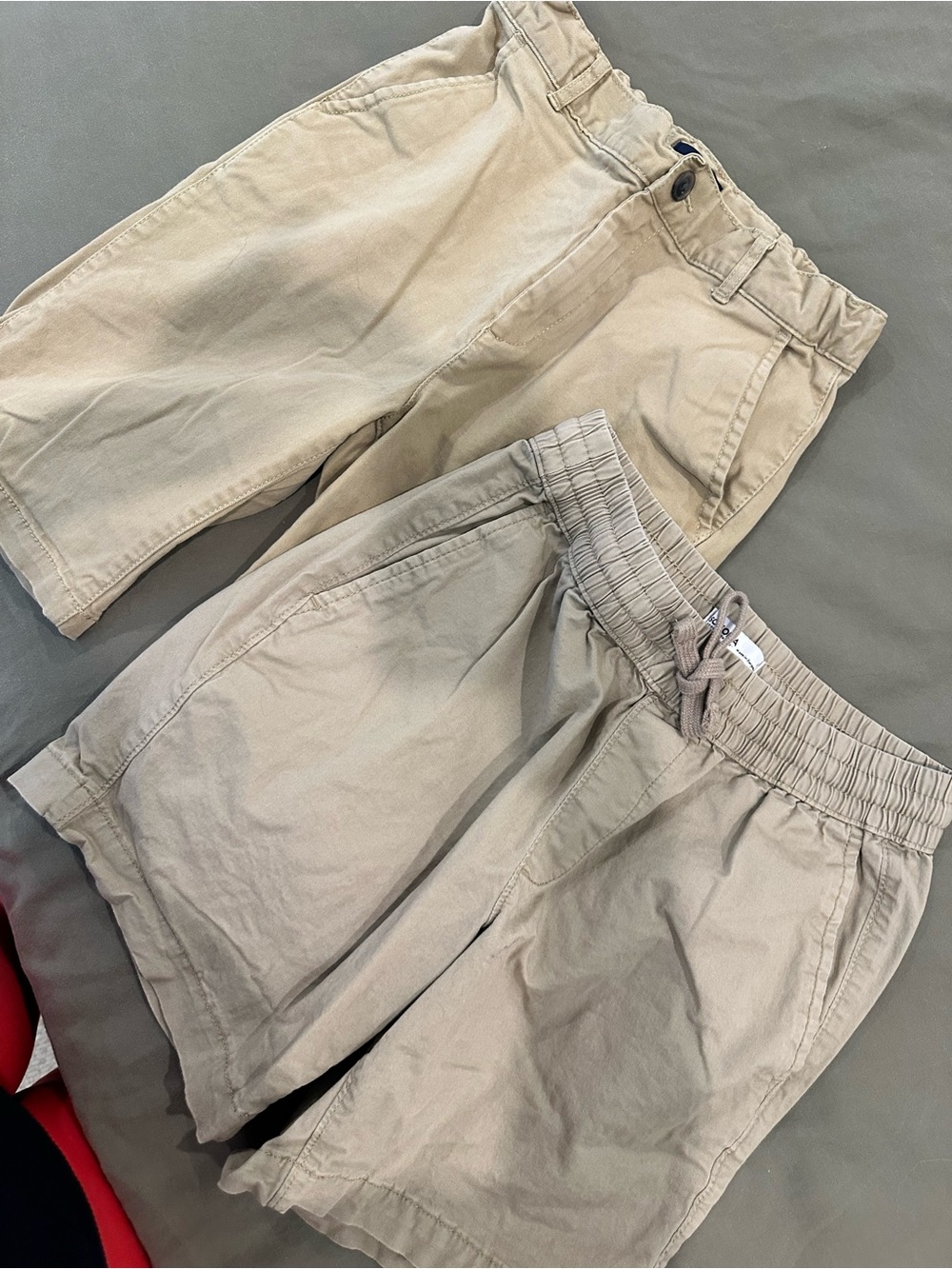 Place Boys Khaki Elastic Waist Shorts